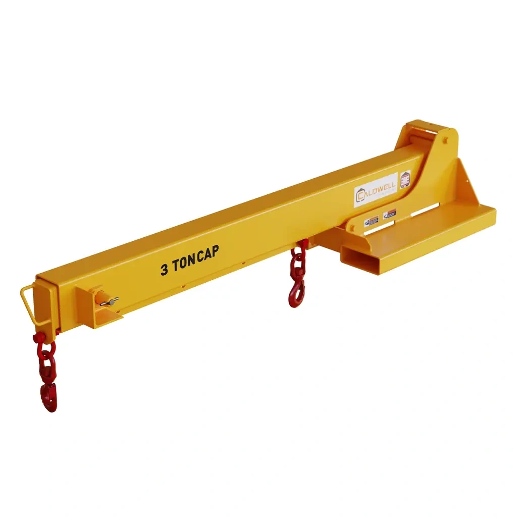 Caldwell 3-ton fork-mounted lifting boom